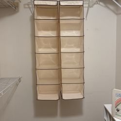 Two Hanging Closet Shelf Organizers
