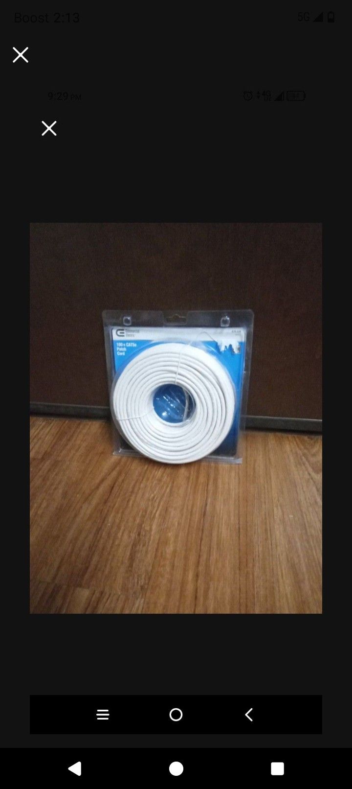 Commercial Electric 100ft CAT5e Patch Cord