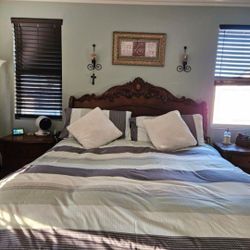 California king bedroom set with mattress and box spring