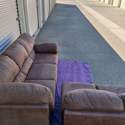 Suede Sectional Couches