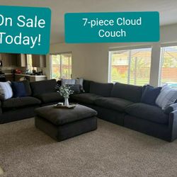 Cloud Couch Modular Sectional Sofa With Ottoman