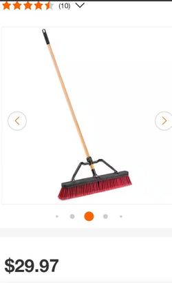 
24 in. Multi-Surface Industrial Grade Push Broom with Handle

