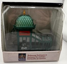 Carole Towne Subway Entrance Christmas Village Accent Lemax 93756 New Boxed