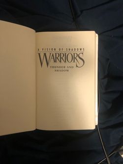 (!READ DESC!) Warrior cats assorted hardcover books, $6 Each, The last hope & A Vision of Shadows (AVoS) 2 & 3