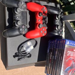 PS4 Plus Three Controllers. Multiple Games. 