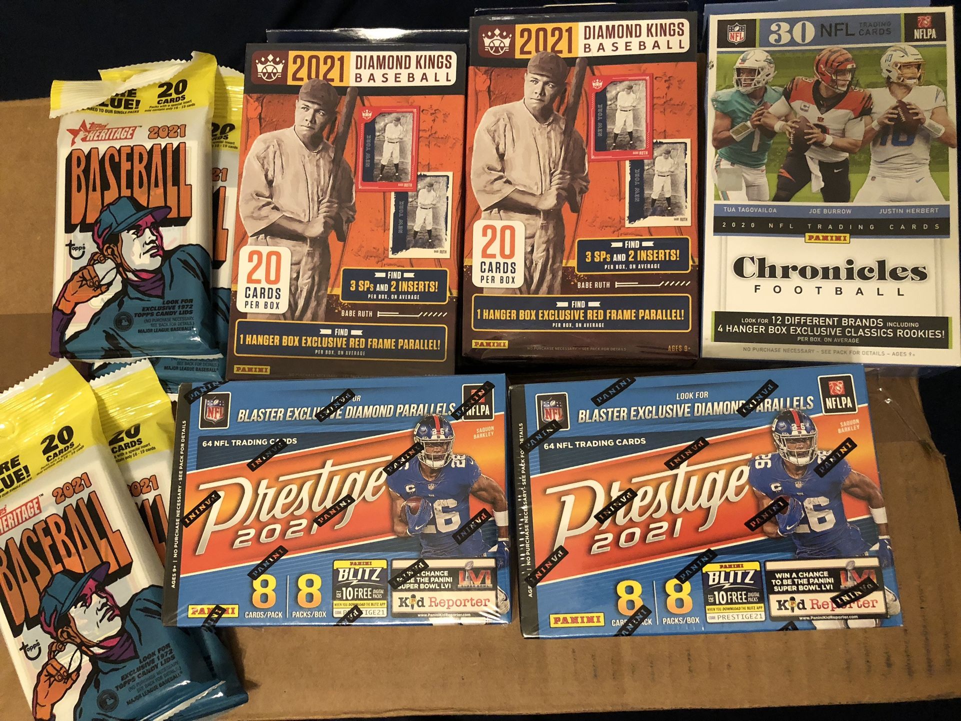 Football, Baseball, Basketball Sports Card Lot