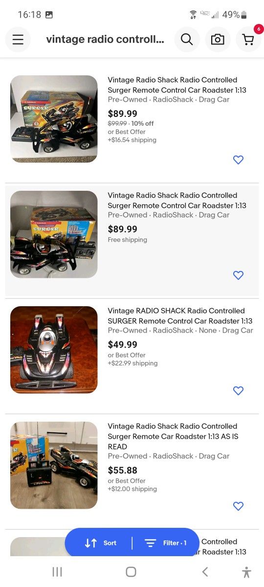 Late 90s SERGER RADIO CONTROLLED RADIOSHACK