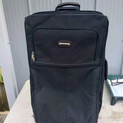 (27×16) Black Rolling Jaguar Carry-On Luggage 