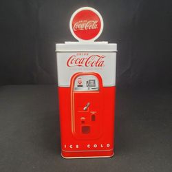 Coca Cola Gas Pump Coin Tin Piggy Bank