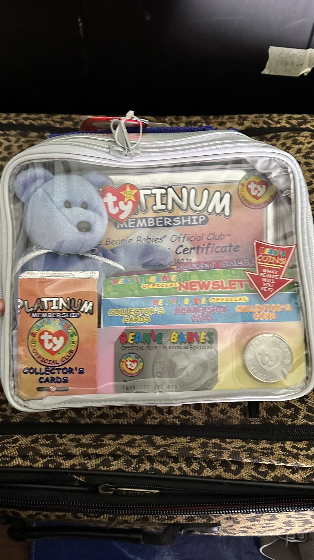 UNOPENED Rare Mint 1999 Ty Beanie Baby Platinum Membership Set  - BELOW COLLECTOR VALUE - OBO