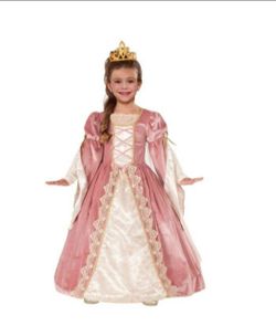 Girls Princess Halloween Costume with Tiara
