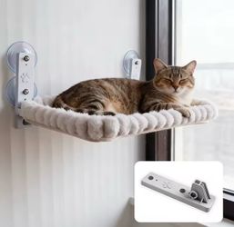 Cat Window Hammock with Strong Suction Cups – Cozy Perch for Indoor Cats