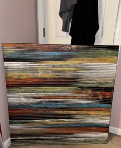 NIB: LARGE ABSTRACT CANVAS ART