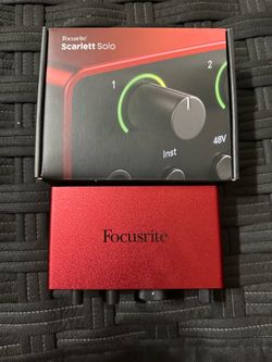 Focusrite Scarlett solo 4th Gen USB audio interface