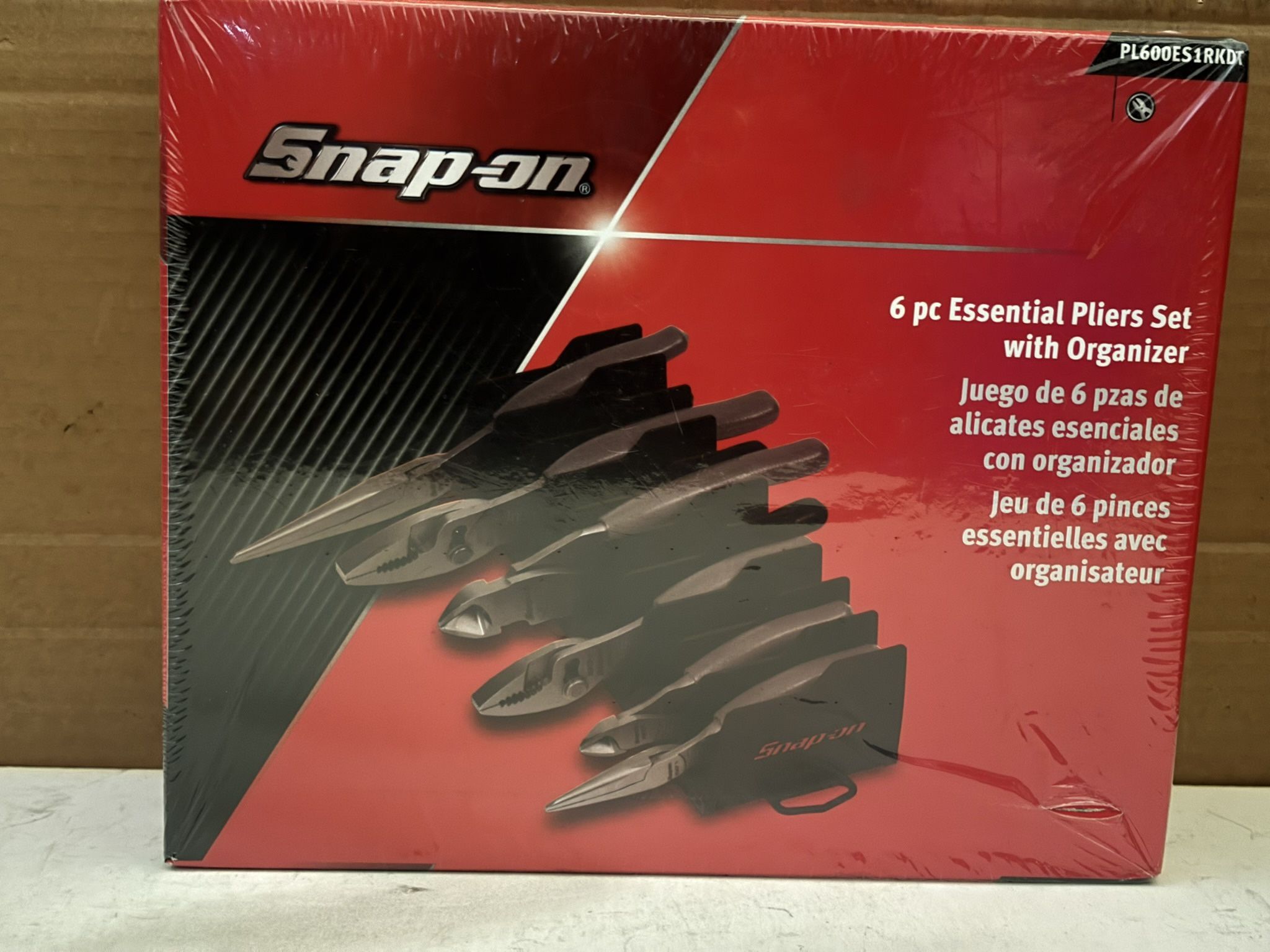Snap-on Tools  6 pc Essential Pliers/Cutters Set with organizer 