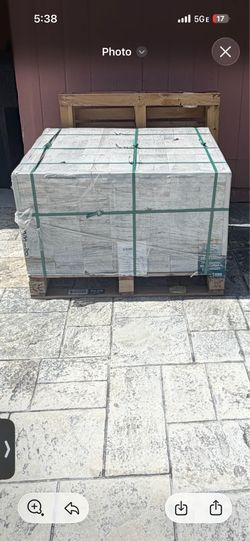 6”x12” 1.25” thick marble pavers