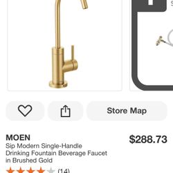 Moen Beverage Fountain Brush Gold