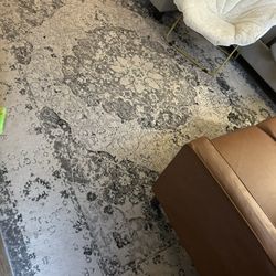 8’10’ Gray Area Rug