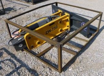 Skid Steer Concrete Breaker Huge 750 For 3ton+