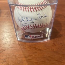 Whitey Ford Signed Baseball