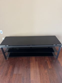 Glass TV stand 