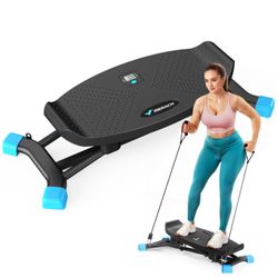 Portable Wobble Board Featuring LCD Monitor, 300 lbs Capacity Ski Balance Trainer for Full Body Workout at Home Gym