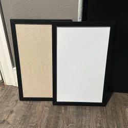 Whiteboard and Corkboard Set 