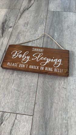 Great Shape SHHHH! Baby Sleeping, Please Don’t Knock Or Ring Bell! Sign