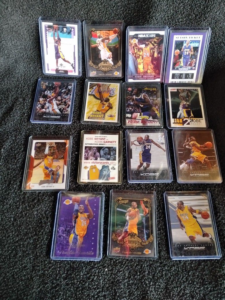 KOBE BRYANT LAKERS TRADING CARDS 3.00 EAC H !