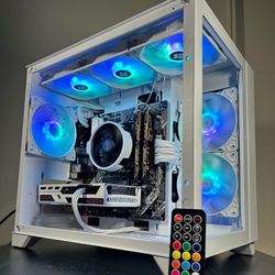 ❄️ Gaming PC | White & RGB | RX 6500XT + 5 5600G