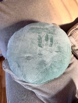 Weighted 10lb Round Plush Throw Pillow Teal