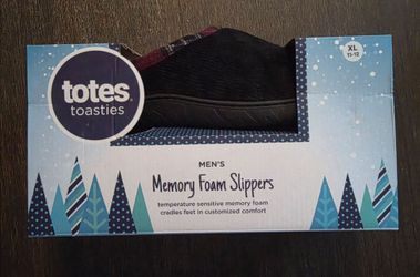 Totes toasties house slippers memory foam  size xl 11-12