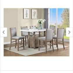 New In Box. High Dining Table With 4 Chairs Set