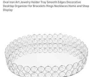 Oval Jewelry Tray Decor $10