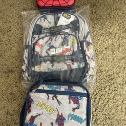 Potty Barn Spider-Man Backpack And Lunch Box