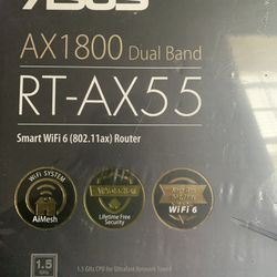 Asus AX 1800 RT-AX55 Smart Wifi Router