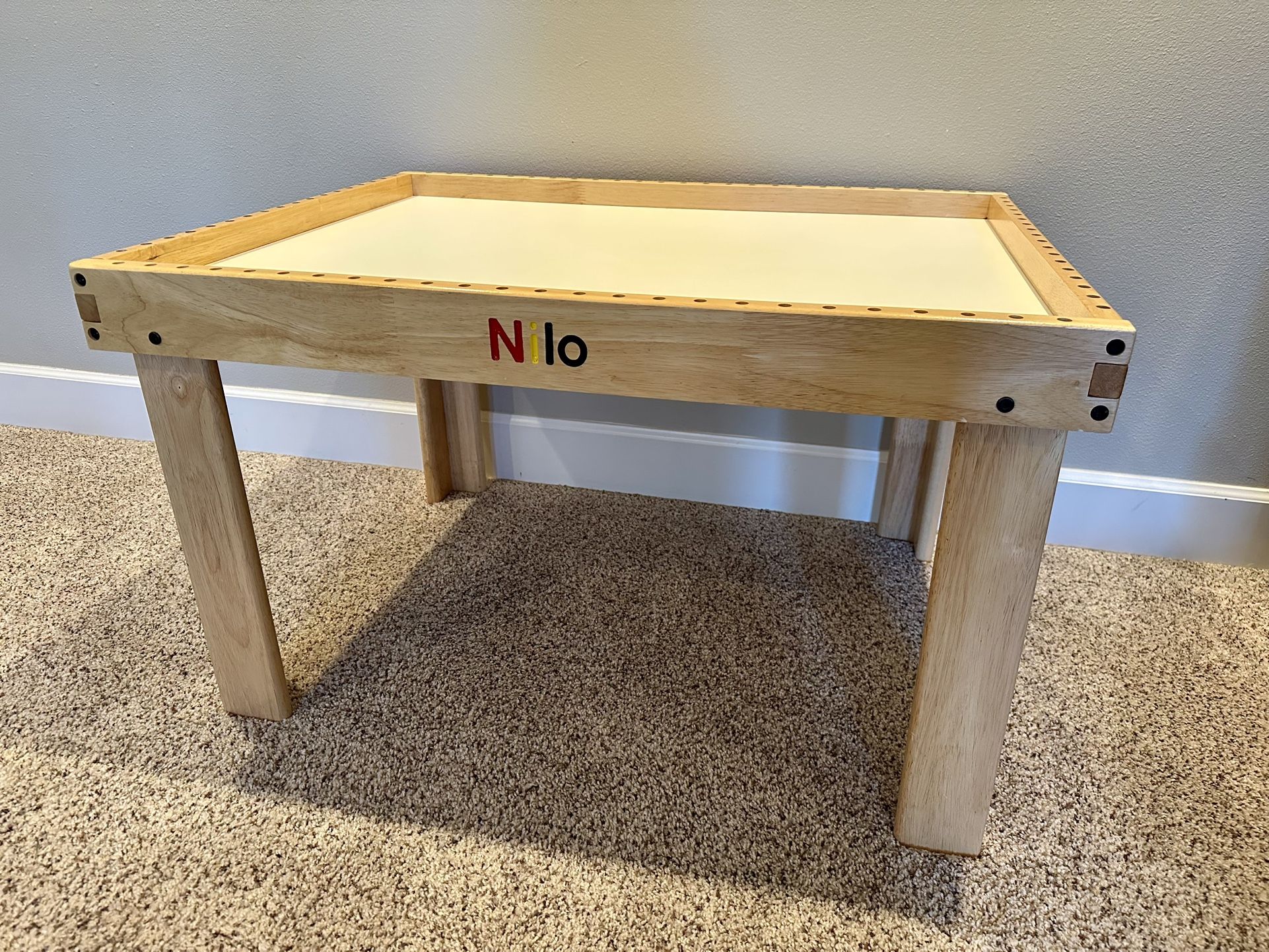Nilo Activity Table with Lego Duplo Baseplates • Train Table • Play Table