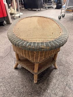 Rattan coffee table