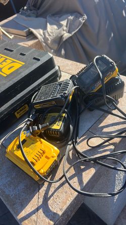 DeWalt 20V Battery Chargers and Battery Packs plus cases