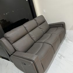 Leather Recliner sofa
