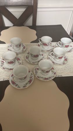 Antique Tea Cups & Plates