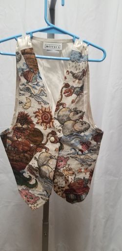 Vintage girls mirrors vest sz small