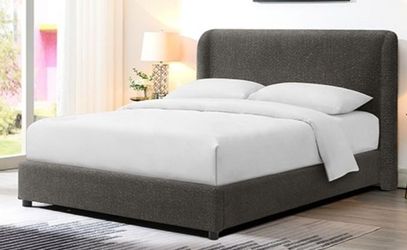 Brand New Grey Queen Platform Bed Frame (Available in Eastern King)