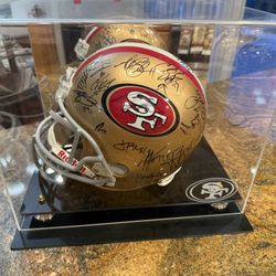 Season12 Signed Niner Helmet 