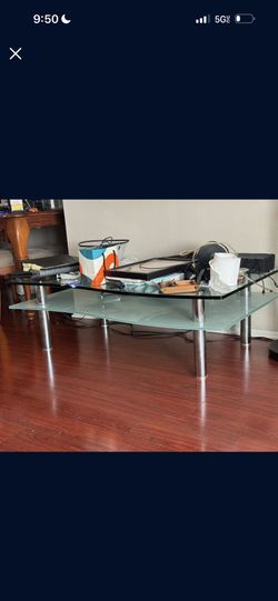 Heavy Frost Glass Living Room Table