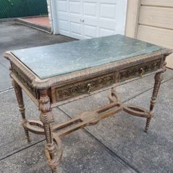 Beautiful Louis XV Style Marbletop Console Table 