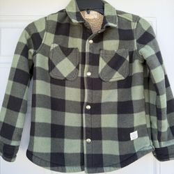Boys Flannel Jacket Size Small 7/8