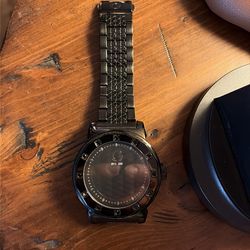 Mens guess watch black