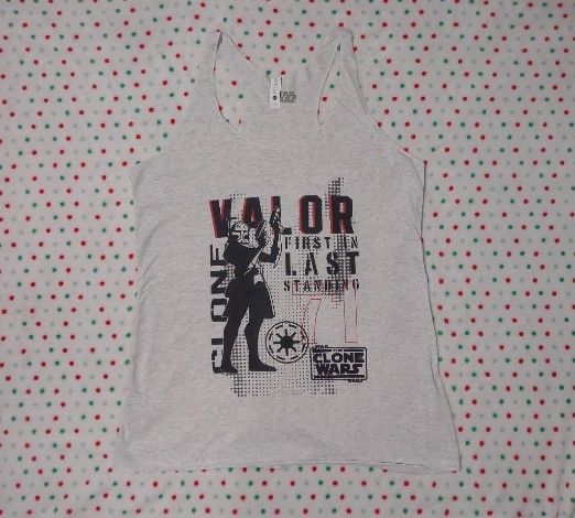 Star Wars: The Clone Wars Valor First In Last Standing Tank Top Women's Large