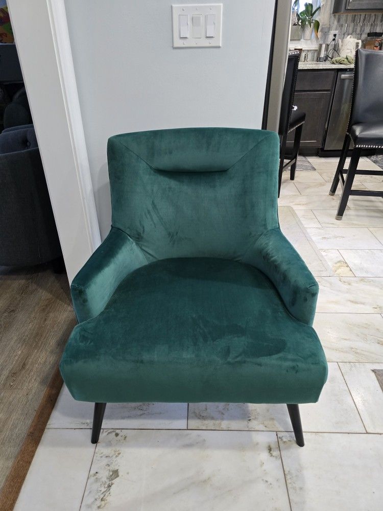 Green Upholstered Armchair
